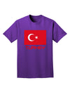 Turkey Flag with Text Adult Dark T-Shirt by TooLoud-Mens T-Shirt-TooLoud-Purple-Small-Davson Sales