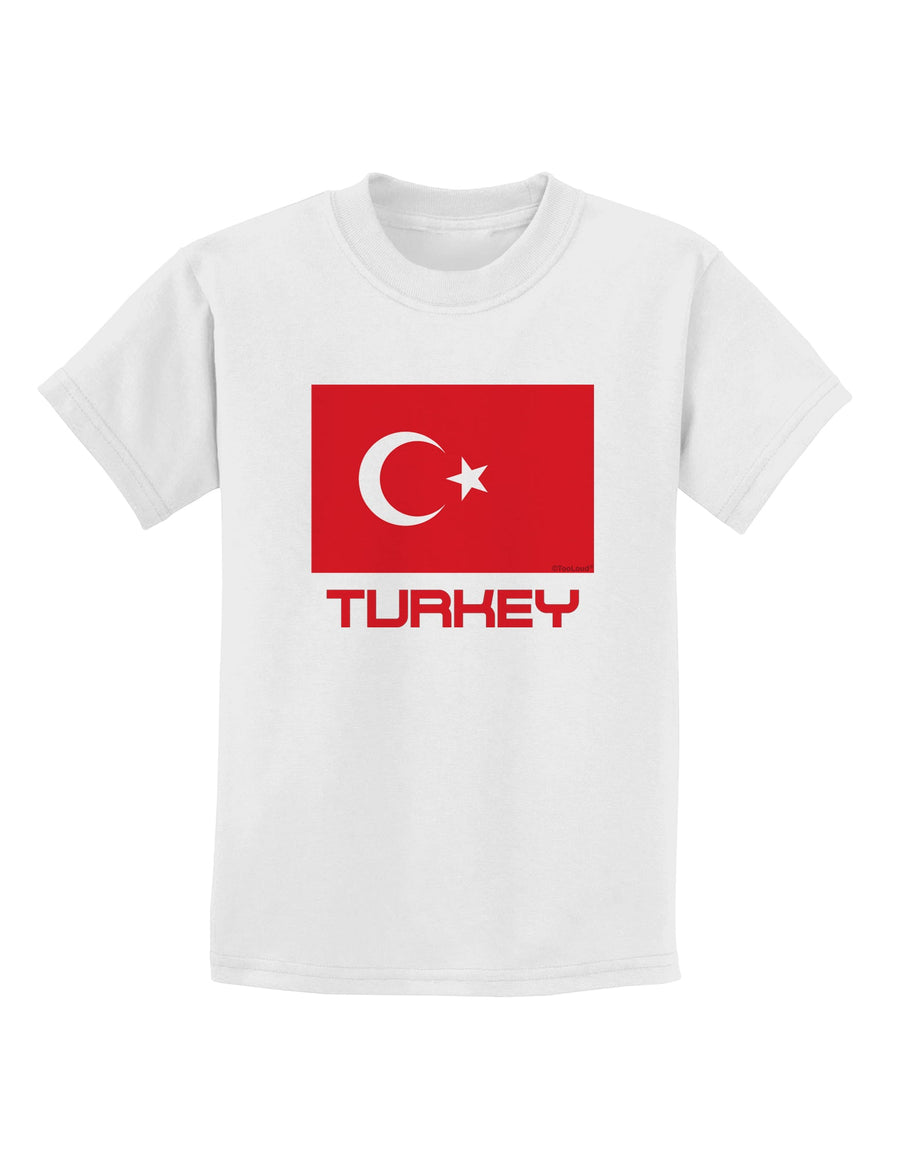 Turkey Flag with Text Childrens T-Shirt by TooLoud-Childrens T-Shirt-TooLoud-White-X-Small-Davson Sales