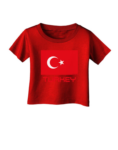 Turkey Flag with Text Infant T-Shirt Dark by TooLoud-Infant T-Shirt-TooLoud-Red-06-Months-Davson Sales