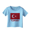 Turkey Flag with Text Infant T-Shirt by TooLoud-Infant T-Shirt-TooLoud-Aquatic-Blue-06-Months-Davson Sales