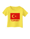 Turkey Flag with Text Infant T-Shirt by TooLoud-Infant T-Shirt-TooLoud-Yellow-06-Months-Davson Sales