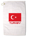 Turkey Flag with Text Premium Cotton Golf Towel - 16 x 25 inch by TooLoud-Golf Towel-TooLoud-16x25"-Davson Sales