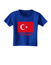 Turkey Flag with Text Toddler T-Shirt Dark by TooLoud-Toddler T-Shirt-TooLoud-Royal-Blue-2T-Davson Sales