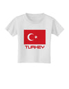 Turkey Flag with Text Toddler T-Shirt by TooLoud-Toddler T-Shirt-TooLoud-White-2T-Davson Sales