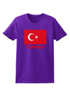 Turkey Flag with Text Womens Dark T-Shirt by TooLoud-Womens T-Shirt-TooLoud-Purple-X-Small-Davson Sales