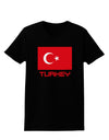 Turkey Flag with Text Womens Dark T-Shirt by TooLoud-Womens T-Shirt-TooLoud-Black-X-Small-Davson Sales