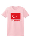 Turkey Flag with Text Womens T-Shirt by TooLoud-Womens T-Shirt-TooLoud-PalePink-X-Small-Davson Sales