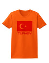 Turkey Flag with Text Womens T-Shirt by TooLoud-Womens T-Shirt-TooLoud-Orange-X-Small-Davson Sales