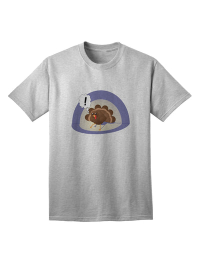 Turkey-Themed Thanksgiving T-Shirt for Adults with a Touch of Humor-Mens T-shirts-TooLoud-AshGray-Small-Davson Sales