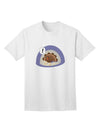 Turkey-Themed Thanksgiving T-Shirt for Adults with a Touch of Humor-Mens T-shirts-TooLoud-White-Small-Davson Sales