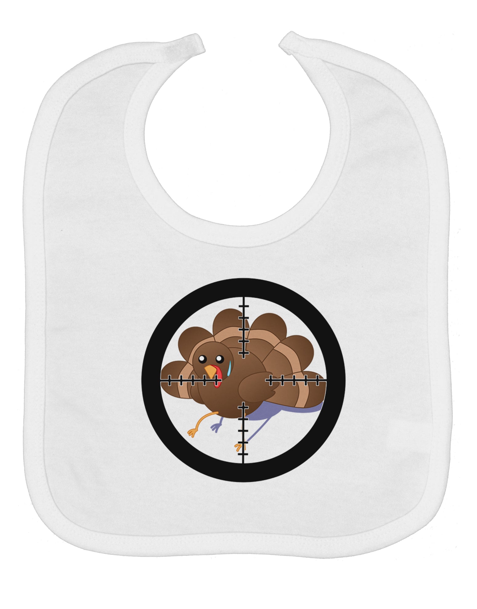 Turkey Trouble - Thanksgiving Funny Baby Bib