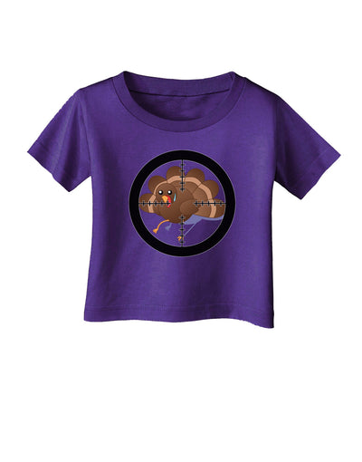 Turkey Trouble - Thanksgiving Funny Infant T-Shirt Dark-Infant T-Shirt-TooLoud-Purple-06-Months-Davson Sales