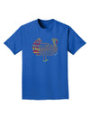 Turkey Typography Adult Dark T-Shirt-Mens T-Shirt-TooLoud-Royal-Blue-Small-Davson Sales