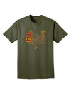 Turkey Typography Adult Dark T-Shirt-Mens T-Shirt-TooLoud-Military-Green-Small-Davson Sales