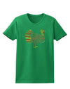 Turkey Typography Womens Dark T-Shirt-TooLoud-Kelly-Green-X-Small-Davson Sales