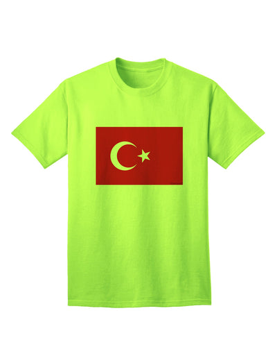 Turkish Flag Adult T-Shirt - A Must-Have for Patriotic Fashion Enthusiasts-Mens T-shirts-TooLoud-Neon-Green-Small-Davson Sales