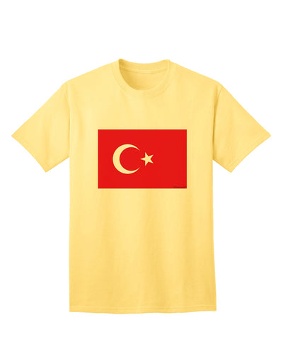 Turkish Flag Adult T-Shirt - A Must-Have for Patriotic Fashion Enthusiasts-Mens T-shirts-TooLoud-Yellow-Small-Davson Sales