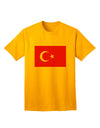 Turkish Flag Adult T-Shirt - A Must-Have for Patriotic Fashion Enthusiasts-Mens T-shirts-TooLoud-Gold-Small-Davson Sales