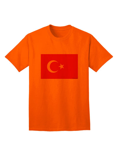 Turkish Flag Adult T-Shirt - A Must-Have for Patriotic Fashion Enthusiasts-Mens T-shirts-TooLoud-Orange-Small-Davson Sales