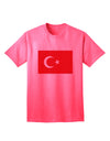 Turkish Flag Adult T-Shirt - A Must-Have for Patriotic Fashion Enthusiasts-Mens T-shirts-TooLoud-Neon-Pink-Small-Davson Sales