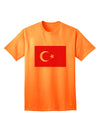 Turkish Flag Adult T-Shirt - A Must-Have for Patriotic Fashion Enthusiasts-Mens T-shirts-TooLoud-Neon-Orange-Small-Davson Sales