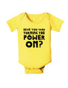 Turning the Power On Baby Romper Bodysuit-Baby Romper-TooLoud-Yellow-06-Months-Davson Sales