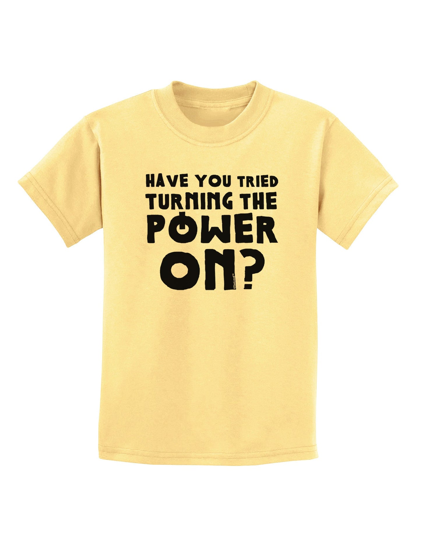 Turning the Power On Childrens T-Shirt-Childrens T-Shirt-TooLoud-Daffodil-Yellow-X-Small-Davson Sales