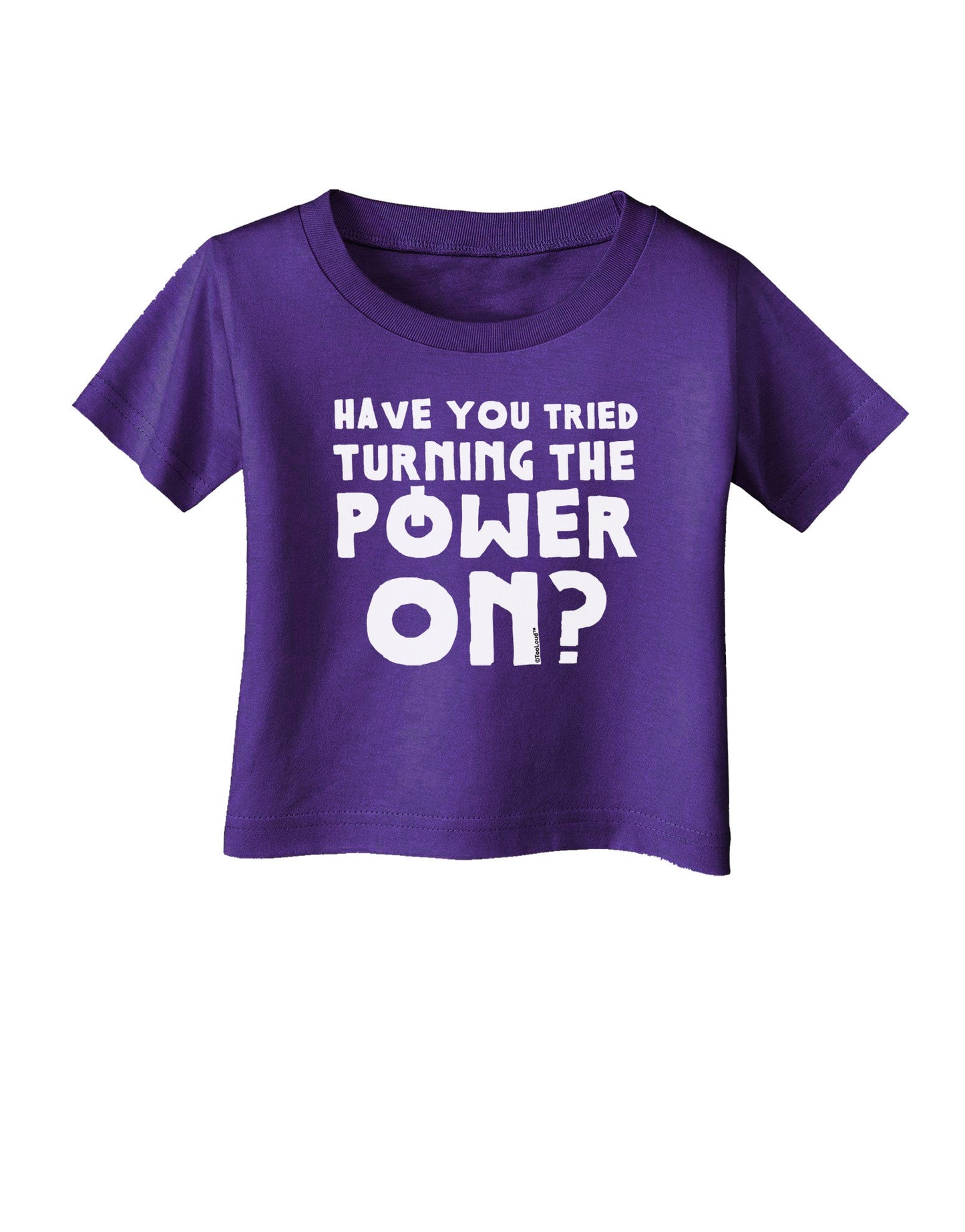 Turning the Power On Infant T-Shirt Dark-Infant T-Shirt-TooLoud-Purple-06-Months-Davson Sales