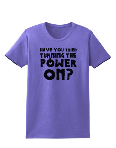 Turning the Power On Womens T-Shirt-Womens T-Shirt-TooLoud-Violet-X-Small-Davson Sales