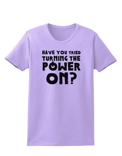 Turning the Power On Womens T-Shirt-Womens T-Shirt-TooLoud-Lavender-X-Small-Davson Sales