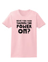 Turning the Power On Womens T-Shirt-Womens T-Shirt-TooLoud-PalePink-X-Small-Davson Sales