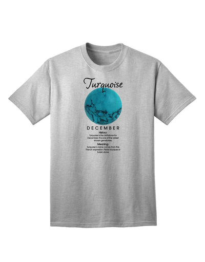 Turquoise Birthstone Adult T-Shirt - A Captivating Addition to Your Wardrobe by TooLoud-Mens T-shirts-TooLoud-AshGray-Small-Davson Sales