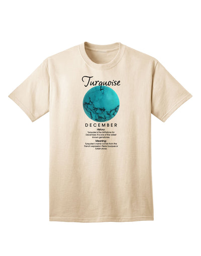 Turquoise Birthstone Adult T-Shirt - A Captivating Addition to Your Wardrobe by TooLoud-Mens T-shirts-TooLoud-Natural-Small-Davson Sales