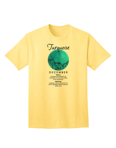 Turquoise Birthstone Adult T-Shirt - A Captivating Addition to Your Wardrobe by TooLoud-Mens T-shirts-TooLoud-Yellow-Small-Davson Sales