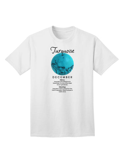 Turquoise Birthstone Adult T-Shirt - A Captivating Addition to Your Wardrobe by TooLoud-Mens T-shirts-TooLoud-White-Small-Davson Sales