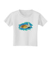 Turtle Watercolor Toddler T-Shirt-Toddler T-Shirt-TooLoud-White-2T-Davson Sales