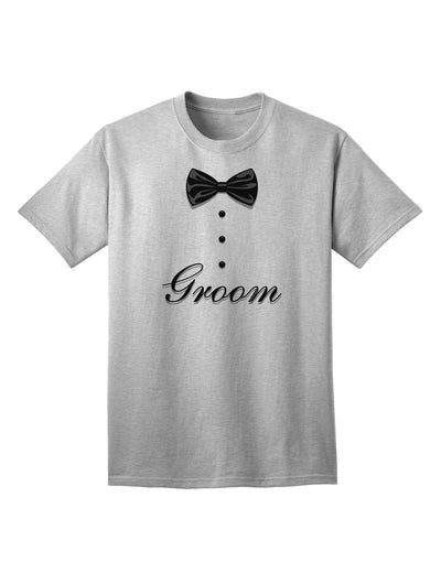 Tuxedo Collection - Sophisticated Groom Adult T-Shirt-Mens T-shirts-TooLoud-AshGray-Small-Davson Sales