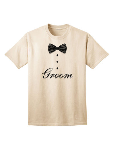 Tuxedo Collection - Sophisticated Groom Adult T-Shirt-Mens T-shirts-TooLoud-Natural-Small-Davson Sales