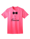 Tuxedo Collection - Sophisticated Groom Adult T-Shirt-Mens T-shirts-TooLoud-Neon-Pink-Small-Davson Sales