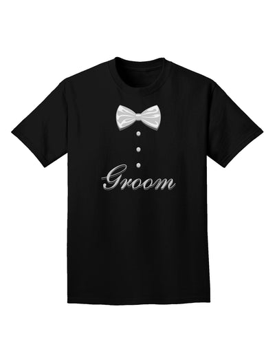 Tuxedo - Groom Adult Dark T-Shirt-Mens T-Shirt-TooLoud-Black-Small-Davson Sales