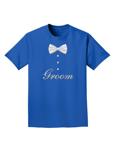 Tuxedo - Groom Adult Dark T-Shirt-Mens T-Shirt-TooLoud-Royal-Blue-Small-Davson Sales