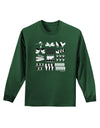 Twelve Days of Christmas Adult Long Sleeve Dark T-Shirt-TooLoud-Dark-Green-Small-Davson Sales