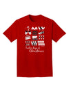 Twelve Days of Christmas Text Adult Dark T-Shirt-Mens T-Shirt-TooLoud-Red-Small-Davson Sales