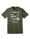 Twelve Days of Christmas Text Adult Dark T-Shirt-Mens T-Shirt-TooLoud-Military-Green-Small-Davson Sales