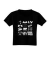 Twelve Days of Christmas Toddler T-Shirt Dark-Toddler T-Shirt-TooLoud-Black-2T-Davson Sales