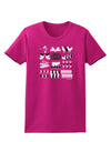 Twelve Days of Christmas Womens Dark T-Shirt-TooLoud-Hot-Pink-Small-Davson Sales