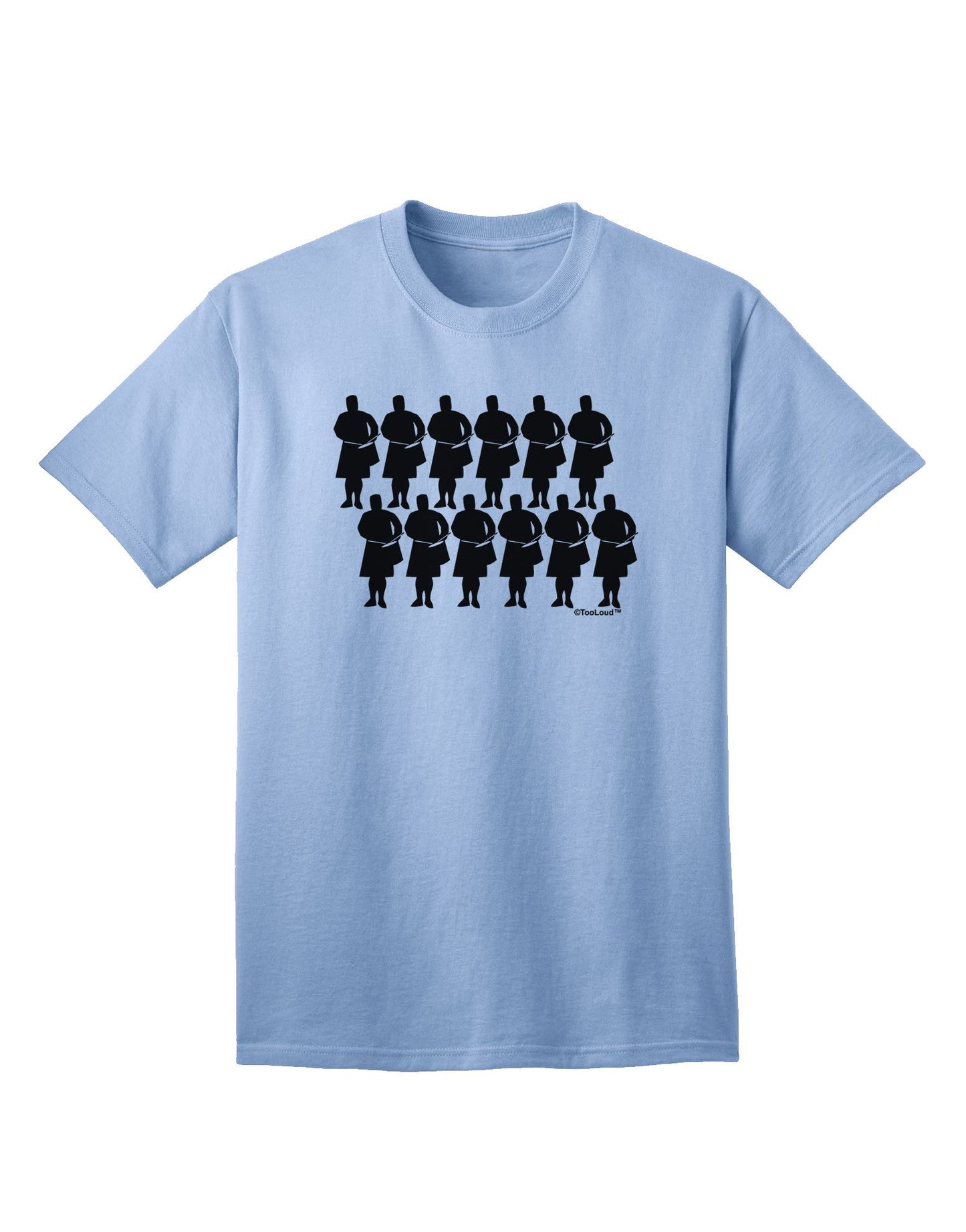 Twelve Drummers Drumming Adult T-Shirt-unisex t-shirt-TooLoud-Light-Blue-Small-Davson Sales