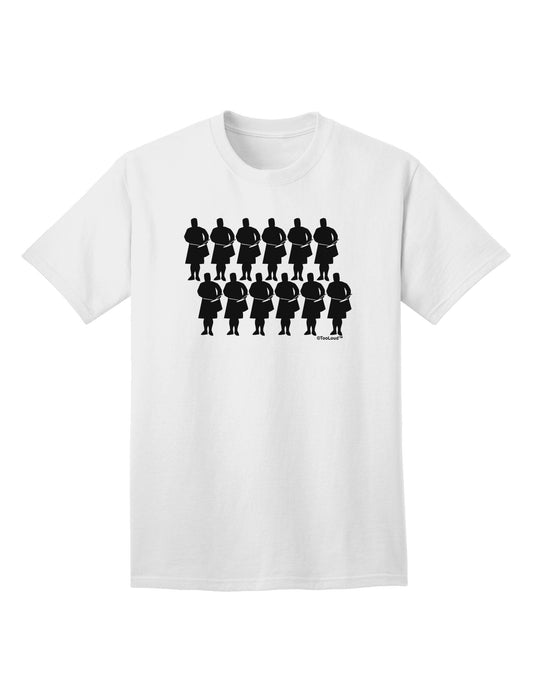 Twelve Drummers Drumming Adult T-Shirt-unisex t-shirt-TooLoud-White-Small-Davson Sales