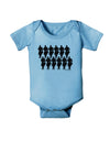 Twelve Drummers Drumming Baby Romper Bodysuit-Baby Romper-TooLoud-LightBlue-06-Months-Davson Sales