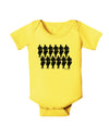 Twelve Drummers Drumming Baby Romper Bodysuit-Baby Romper-TooLoud-Yellow-06-Months-Davson Sales